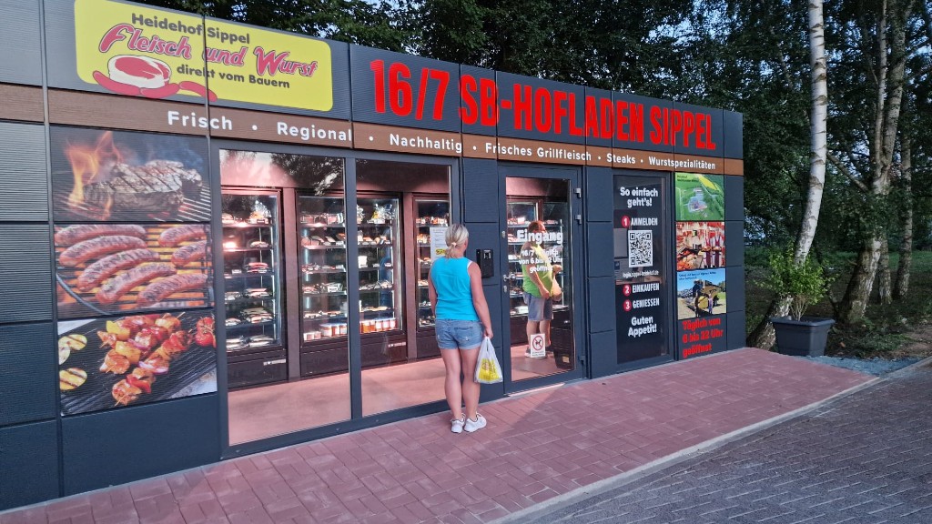 Außenansicht des Sippel Heidehof 16/7 SB-Hofladens in Gießen an der Hessenhalle